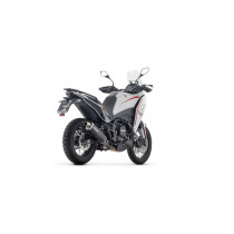 Silencieux Indy Race EVO ARROW - aluminium dark - embout inox - homologué - MOTO MORINI X-CAPE 700 2025-2026 2