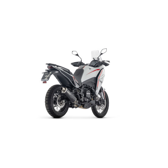 Silencieux Indy Race EVO ARROW - aluminium dark - embout inox - homologué - MOTO MORINI X-CAPE 700 2025-2026