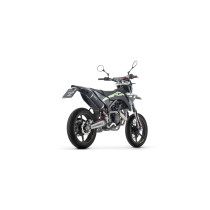 Silencieux Icon ARROW - titane - embout carbone - homologué - FANTIC MOTOR XEF / XMF 125 2025-2026 2
