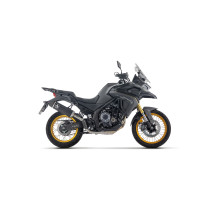 Silencieux Indy Race ARROW - aluminium dark - embout carbone - homologué - VOGE VALICO 525DSX 2023-2026