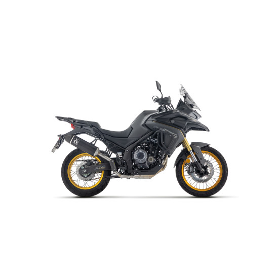 Silencieux Indy Race ARROW - aluminium dark - embout carbone - homologué - VOGE VALICO 525DSX 2023-2026