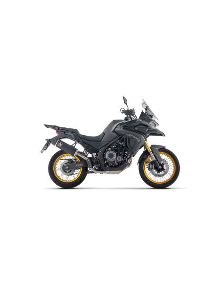 Silencieux Indy Race ARROW - aluminium dark - embout carbone - homologué - VOGE VALICO 525DSX 2023-2026