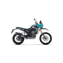 Silencieux Indy Race EVO ARROW - aluminium dark - embout inox - homologué - KOVE 800X PRO 2024 - 800X PRO / 800X RALLY 2025-2026