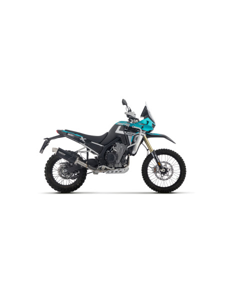 Silencieux Indy Race EVO ARROW - aluminium dark - embout inox - homologué - KOVE 800X PRO 2024 - 800X PRO / 800X RALLY 2025-2026