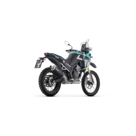 Silencieux Indy Race EVO ARROW - aluminium dark - embout inox - homologué - KOVE 800X PRO 2024 - 800X PRO / 800X RALLY 2025-2026