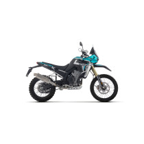 Silencieux Indy Race EVO ARROW - titane - embout inox - homologué - KOVE 800X PRO 2024 - 800X PRO / 800X RALLY 2025-2026