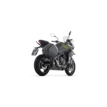 Silencieux Indy Race EVO ARROW - aluminium dark - embout carbone - homologué - TRIUMPH TIGER SPORT 800 2025-2026 2