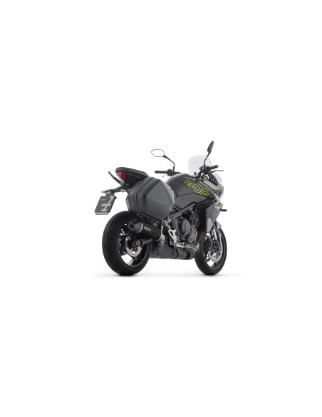 Silencieux Indy Race EVO ARROW - aluminium dark - embout carbone - homologué - TRIUMPH TIGER SPORT 800 2025-2026