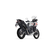 Silencieux Indy Race ARROW - aluminium dark - embout carbone - homologué - ZONTES ZT703-F 2025-2026 2