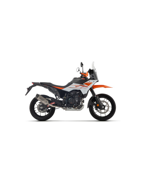 Silencieux Indy Race EVO ARROW - titane - embout carbone - homologué - KTM 390 ADVENTURE R / X 2025-2026