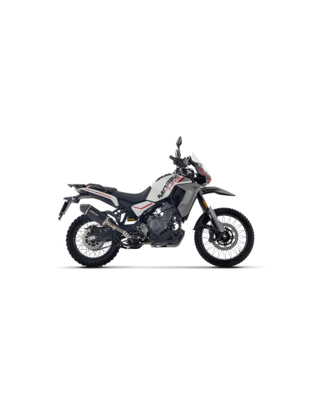 Silencieux Indy Race ARROW - aluminium dark - embout carbone - homologué - MOTO MORINI ALLTHRIKE 450 2025-2026