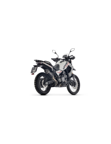 Silencieux Indy Race ARROW - aluminium dark - embout carbone - homologué - MOTO MORINI ALLTHRIKE 450 2025-2026