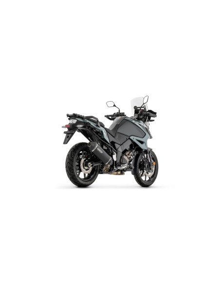 Silencieux Explorer ARROW - aluminium dark - embout carbone - homologué - SUZUKI V-STROM 1050 2025-2026