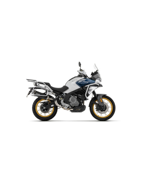 Silencieux Indy Race EVO ARROW - titane - embout carbone - homologué - CF MOTO 700MT ADVENTURE 2025-2026