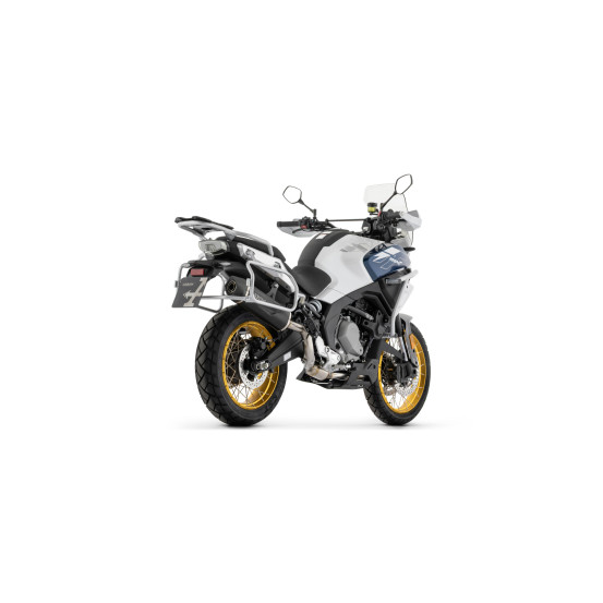 Silencieux Indy Race EVO ARROW - titane - embout carbone - homologué - CF MOTO 700MT ADVENTURE 2025-2026