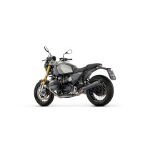 Silencieux Rebel en ARROW - nichrome dark - embout aluminium dark - homologué - BMW R 12 NINET 2024-2026 2