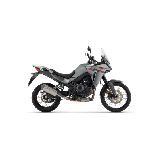 Silencieux Explorer ARROW - aluminium dark - embout carbone - homologué - HONDA XL 750 TRANSALP 2023-2026