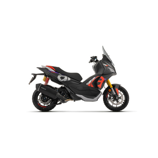 Silencieux Sonora ARROW - inox dark - embout carbone - non homologué - APRILIA SR 400 GT 2026