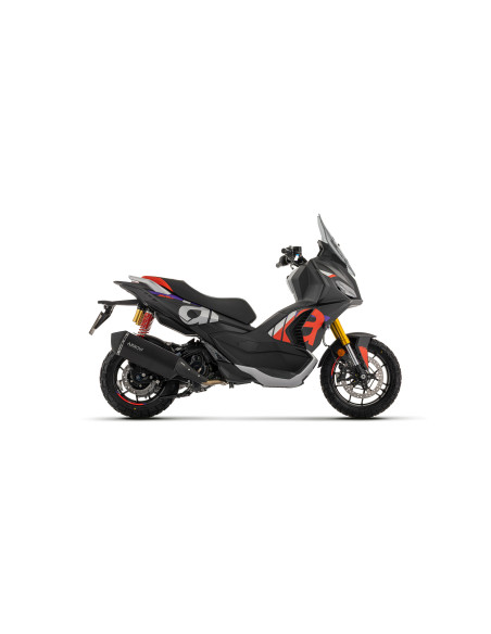 Silencieux Sonora ARROW - inox dark - embout carbone - non homologué - APRILIA SR 400 GT 2026