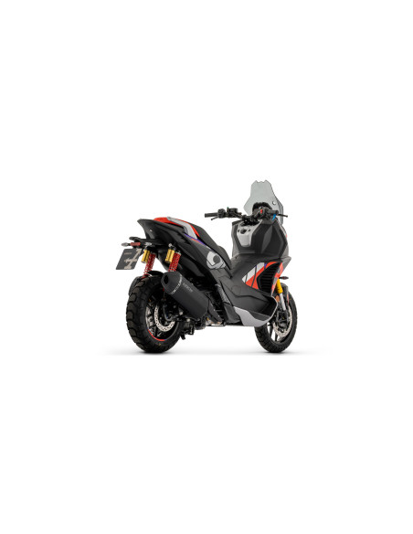 Silencieux Sonora ARROW - inox dark - embout carbone - non homologué - APRILIA SR 400 GT 2026