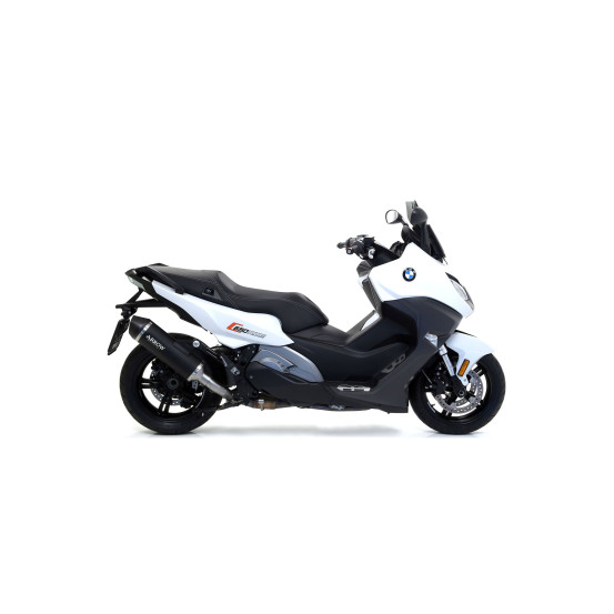 Silencieux Race-Tech ARROW - aluminium dark - embout carbone - homologué - BMW C 650 SPORT 2016-2020