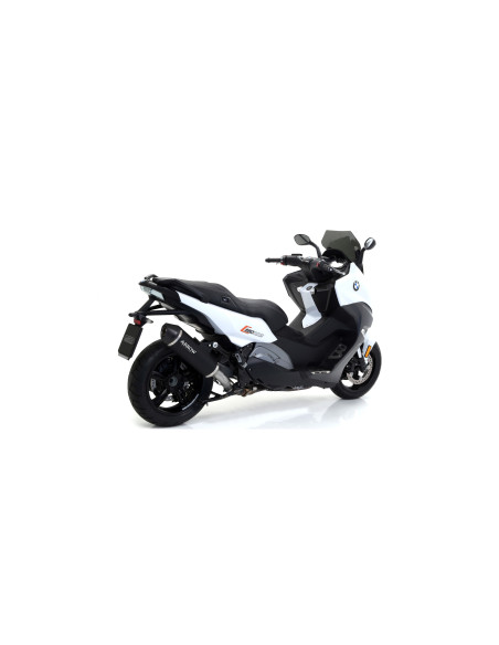 Silencieux Race-Tech ARROW - aluminium dark - embout carbone - homologué - BMW C 650 SPORT 2016-2020
