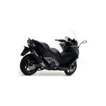 Silencieux Urban ARROW - aluminium dark - embout inox dark - homologué - KYMCO AK 550 2017-2020 2