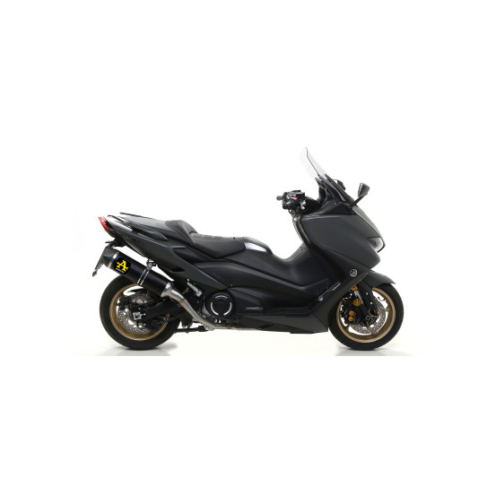 Silencieux Race-Tech ARROW - aluminium - embout carbone - homologué - YAMAHA TMAX 530 2017-2019 - TMAX 560 2020-2024