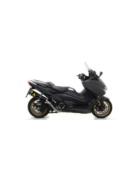 Silencieux Race-Tech ARROW - aluminium - embout carbone - homologué - YAMAHA TMAX 530 2017-2019 - TMAX 560 2020-2024