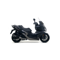 Silencieux Urban ARROW - aluminium dark - embout inox dark - homologué - KYMCO XCITING 400I S 2019-2020