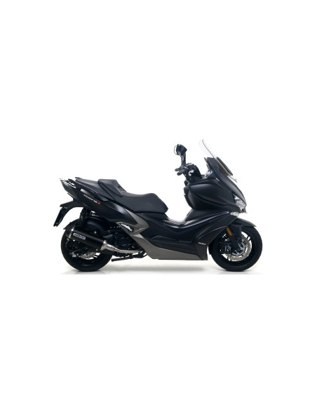 Silencieux Urban ARROW - aluminium dark - embout inox dark - homologué - KYMCO XCITING 400I S 2019-2020