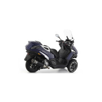 Silencieux Urban ARROW - aluminium dark - embout carbone - homologué - PEUGEOT METROPOLIS 400 2017-2021 2
