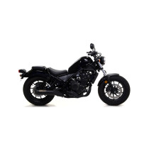 Silencieux Rebel ARROW - inox dark - embout carbone - homologué - HONDA CMX 500 Rebel ARROW 2017-2024