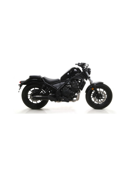 Silencieux Rebel ARROW - inox dark - embout aluminium dark - homologué - HONDA CMX 500 Rebel ARROW 2017-2024