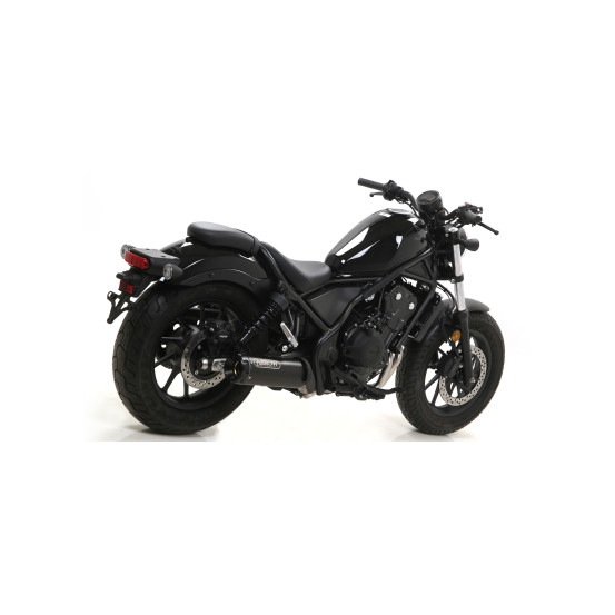Silencieux Rebel ARROW - inox dark - embout aluminium dark - homologué - HONDA CMX 500 Rebel ARROW 2017-2024