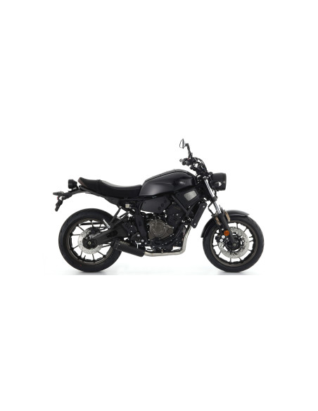 Silencieux Rebel ARROW - inox dark - embout aluminium dark - homologué - YAMAHA XSR 700 2021-2024