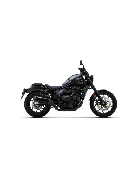 Silencieux Rebel ARROW - inox dark - embout carbone - homologué - HONDA CMX 1100 Rebel ARROW 2021-2025