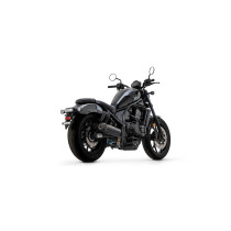Silencieux Rebel ARROW - inox dark - embout carbone - homologué - HONDA CMX 1100 Rebel ARROW 2021-2025 2