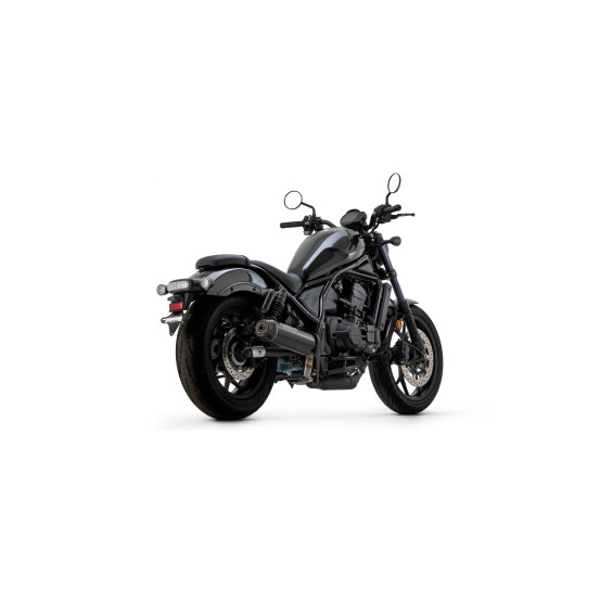 Silencieux Rebel ARROW - inox dark - embout carbone - homologué - HONDA CMX 1100 Rebel ARROW 2021-2025