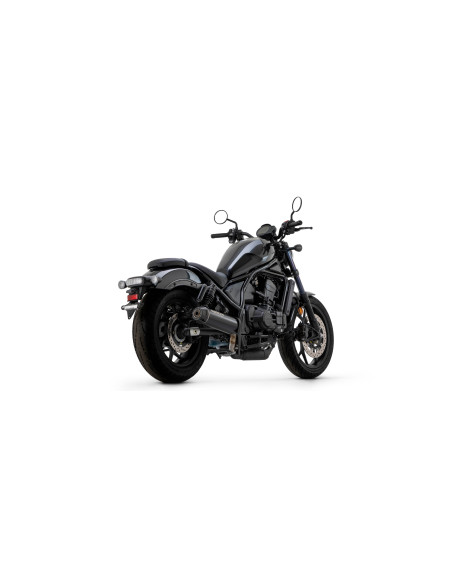 Silencieux Rebel ARROW - inox dark - embout carbone - homologué - HONDA CMX 1100 Rebel ARROW 2021-2025