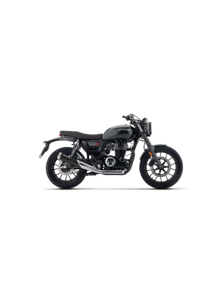 Silencieux Rebel ARROW - inox dark - embout aluminium - homologué - HONDA GB 350 S 2025-2026