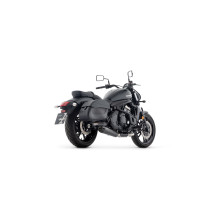 Silencieux Rebel ARROW - inox dark - embout carbone - homologué - KAWASAKI VULCAN S 650 2025-2026 2