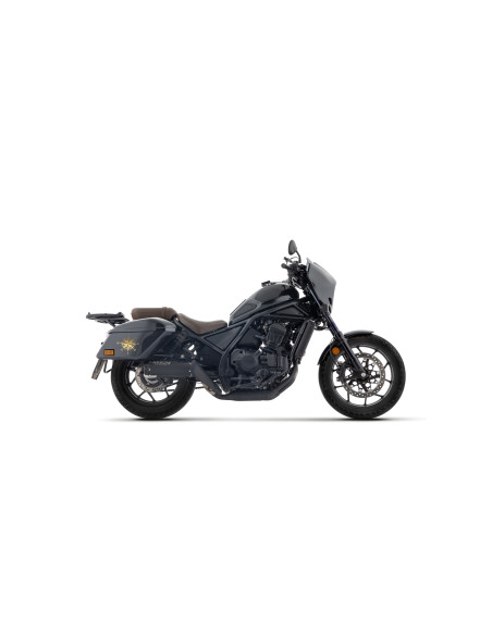 Silencieux Rebel ARROW - inox dark - embout carbone - homologué - HONDA CMX 1100 Rebel ARROW T 2025-2026