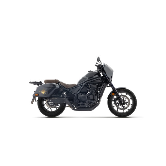 Silencieux Rebel ARROW - inox dark - embout aluminium dark - homologué - HONDA CMX 1100 Rebel ARROW T 2025-2026