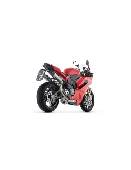 Paire de silencieux Round-Sil racing ARROW - titane dark - embout carbone - non homologué - DUCATI