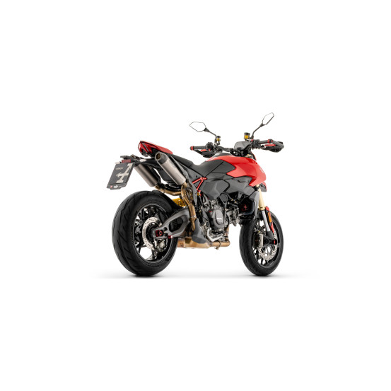 Paire de silencieux Round-Sil racing ARROW - titane - embout carbone - non homologué - DUCATI HYPERMOTARD V2 / V2 SP 2026