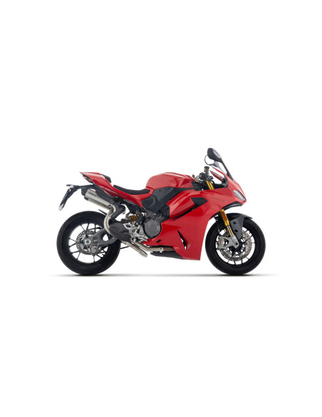 Paire de silencieux Round-Sil ARROW - titane - embout carbone - homologué - DUCATI