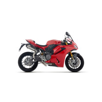 Paire de silencieux Round-Sil ARROW - titane dark - embout carbone - homologué - DUCATI