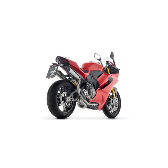 Paire de silencieux Round-Sil ARROW - titane dark - embout carbone - homologué - DUCATI