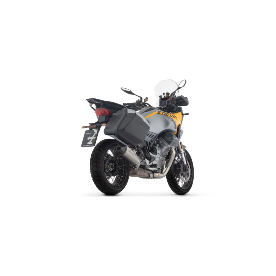 Silencieux Indy Race EVO ARROW - titane - embout carbone - homologué - MOTO GUZZI V100 MANDELLO 2023-2026 - STELVIO 2025-2026